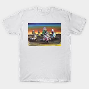 Retro Scooter, Classic Scooter, Scooterist, Scootering, Scooter Rider, Mod Art T-Shirt